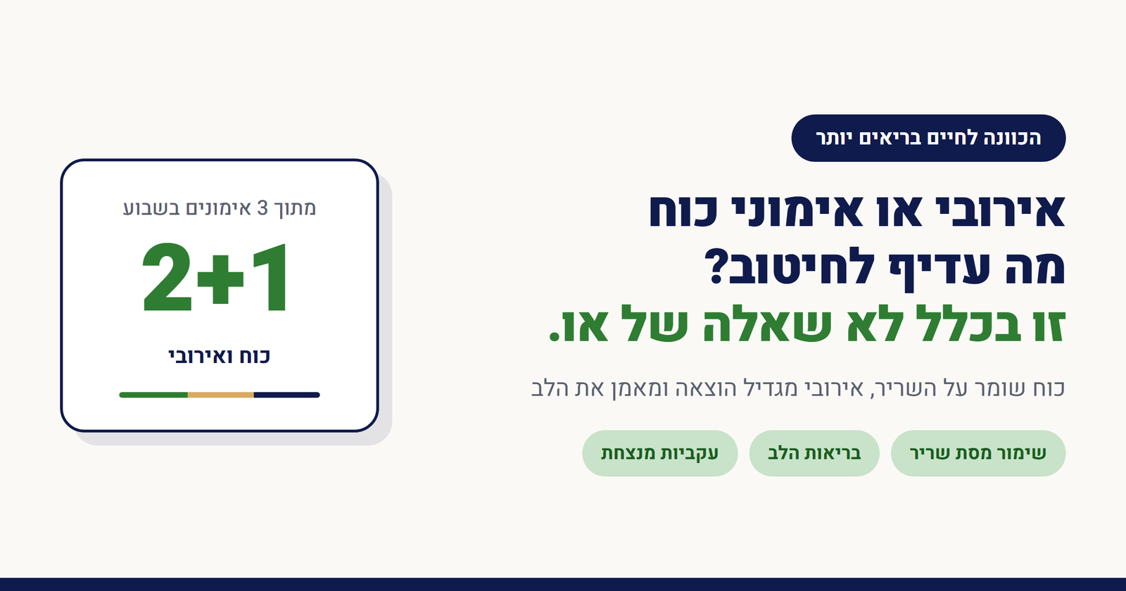 אירובי או אימוני כוח - מה עדיף לחיטוב?