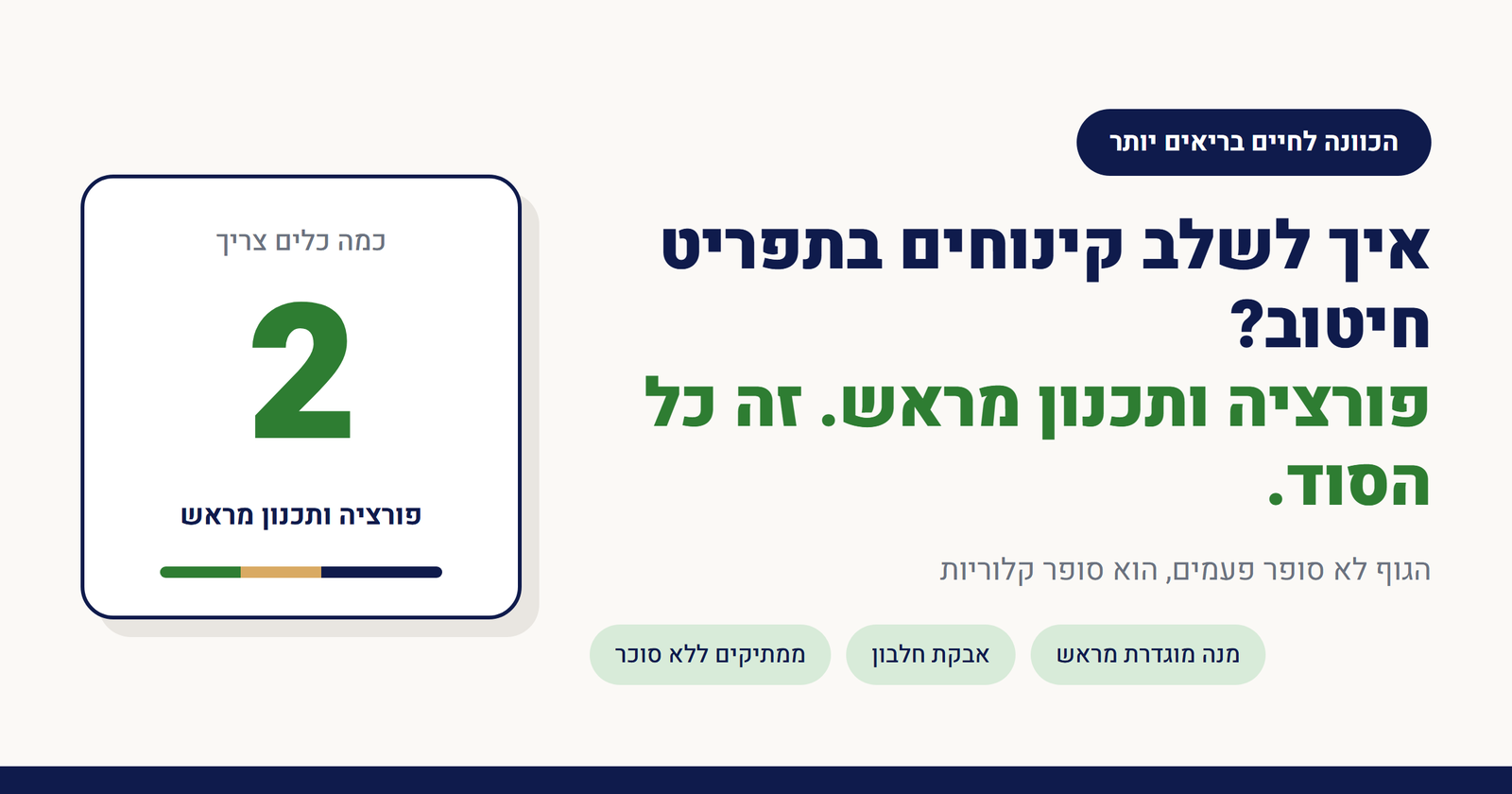 איך לשלב קינוחים בתפריט חיטוב?